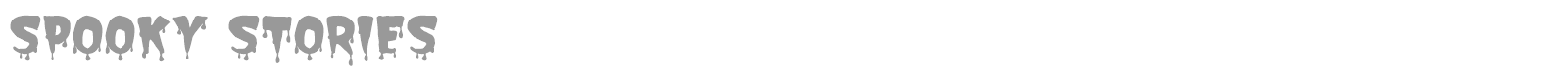 Spooky Stories font preview